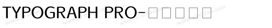 TYPOGRAPH PRO字体转换